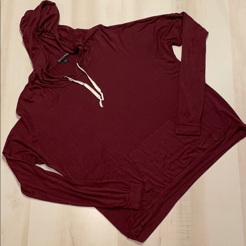 BRANDY MELVILLE Maroon Hoodie